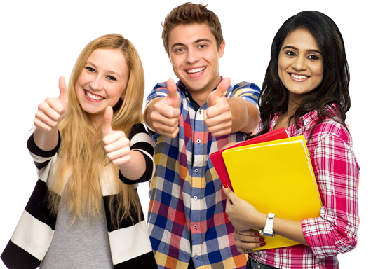 School students celebrating their outstanding board exam results
